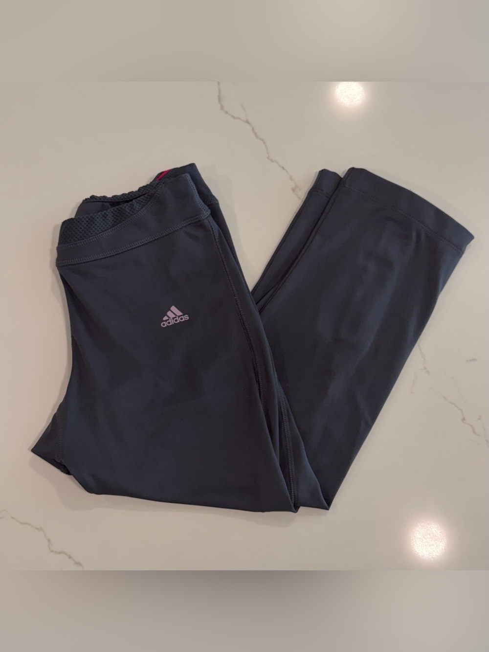 adidas Girls' Navy Athletic Leggings